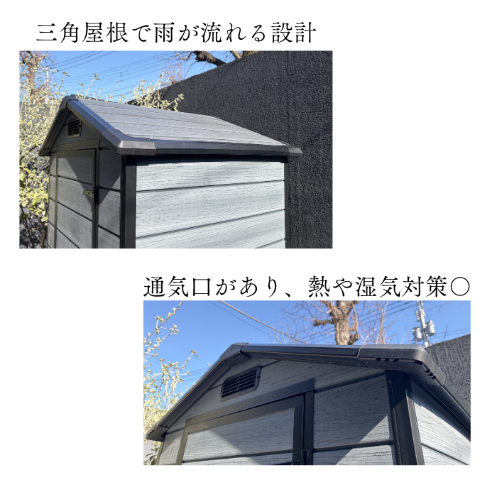 DIY 小型屋外物置 0.6帖 マノール４×３